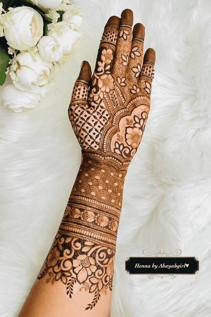 Delicate Raipur Henna Design