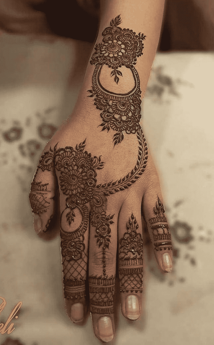 Graceful Raipur Henna Design
