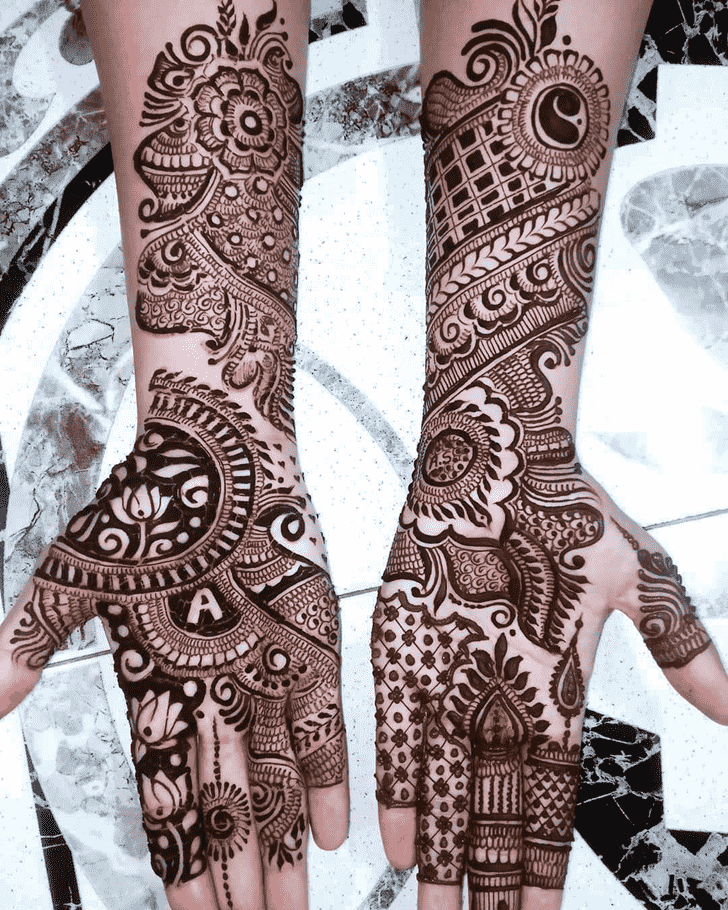 Angelic Rajasthani Henna Design