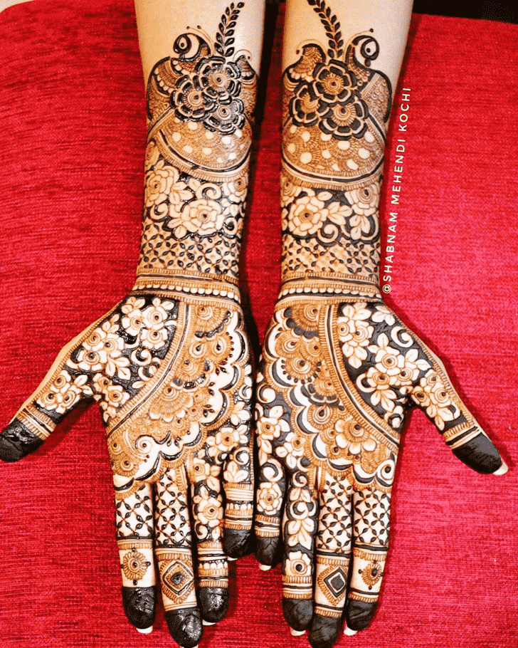 Arm Rajasthani Henna Design