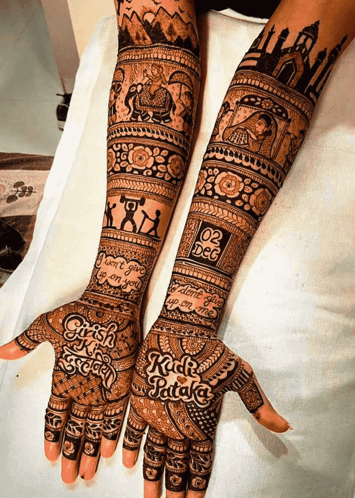 Fascinating Rajasthani Henna Design