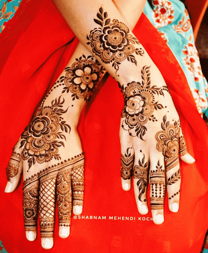 Graceful Rajasthani Henna Design