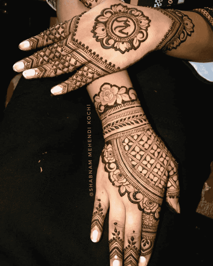 Ideal Rajasthani Henna Design