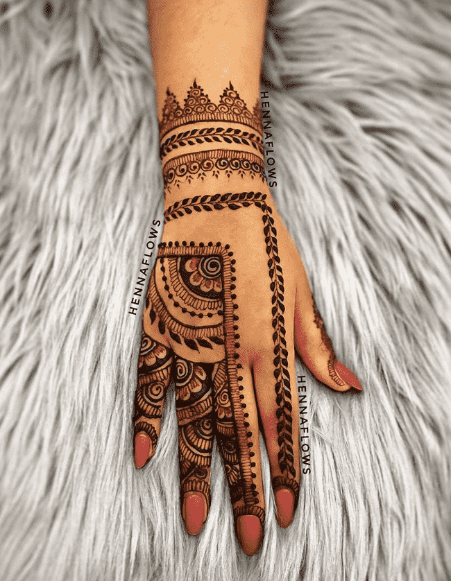 Exquisite Rajkot Henna Design