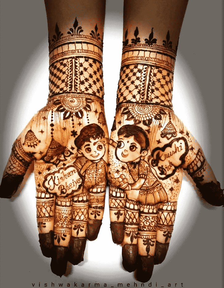 Bewitching Rakhi Special Henna Design