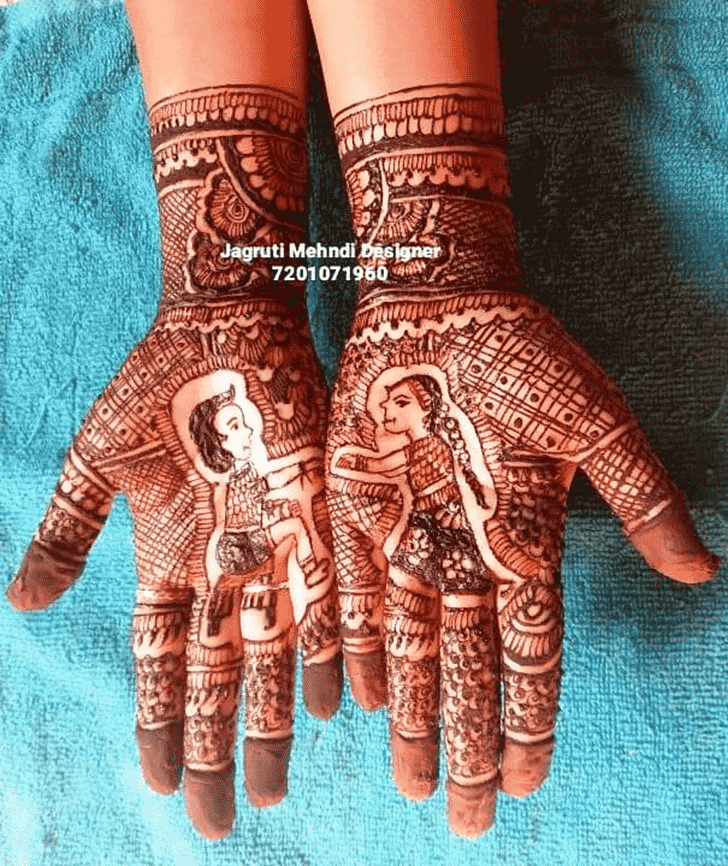 Delightful Rakhi Special Henna Design