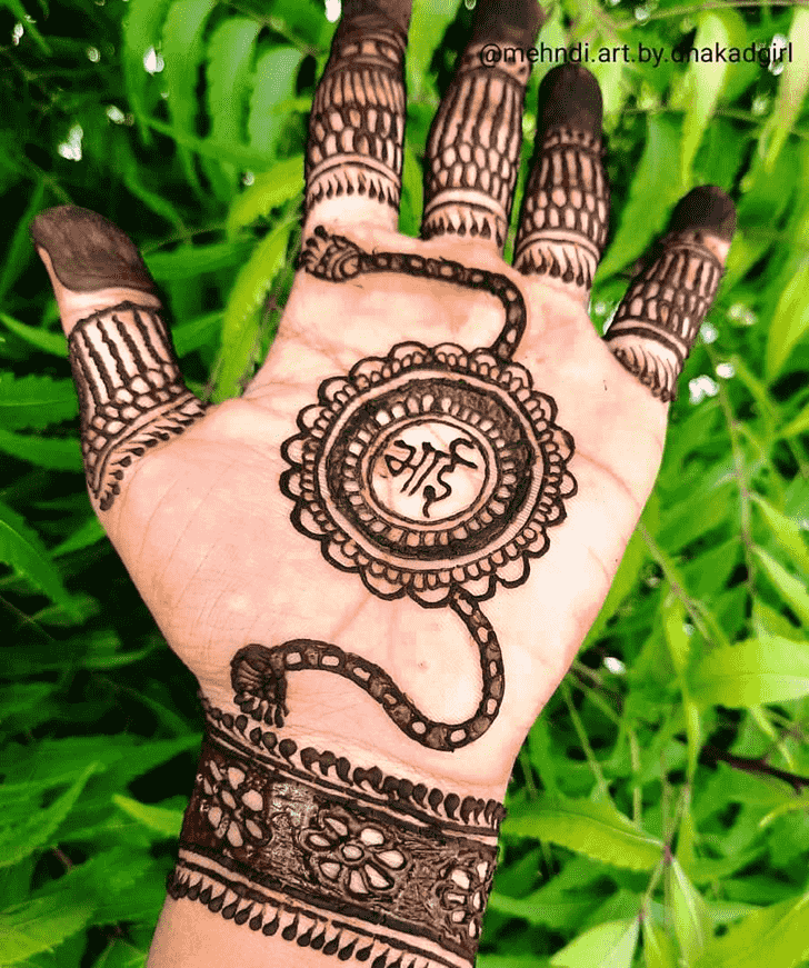 Enticing Rakhi Special Henna Design