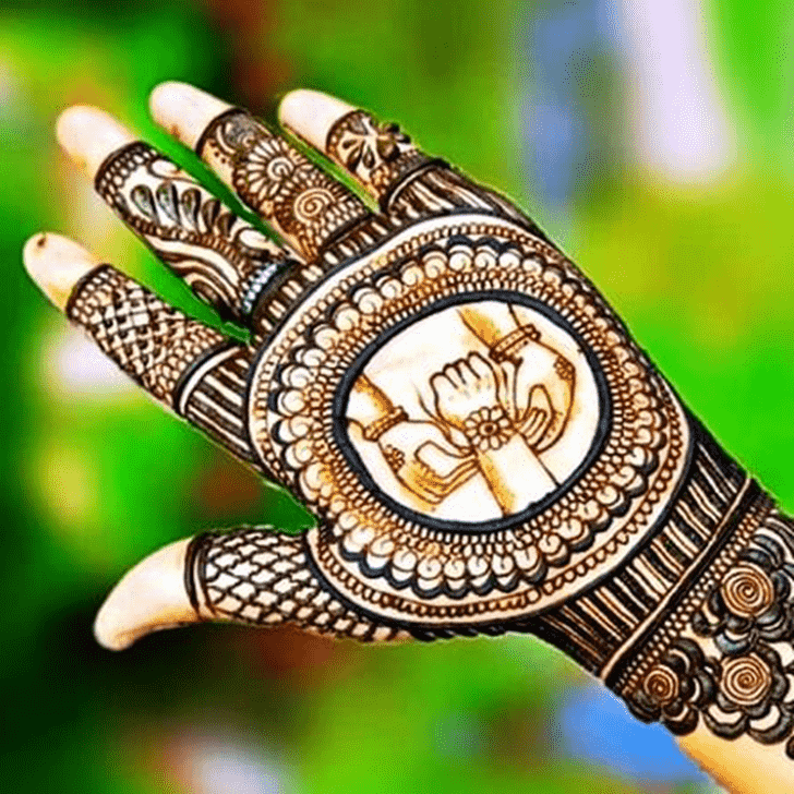 Grand Rakhi Special Henna Design