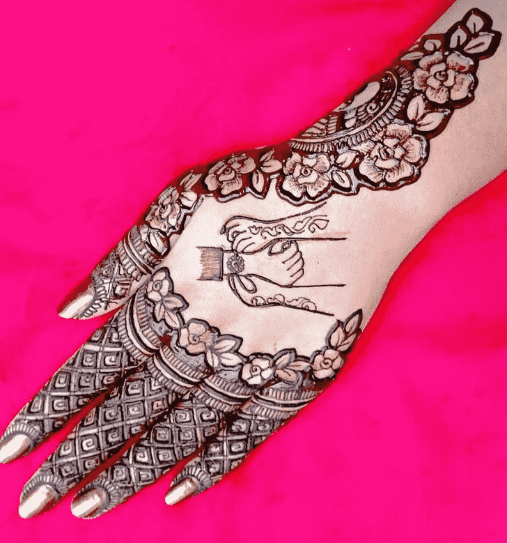 Marvelous Rakhi Special Henna Design