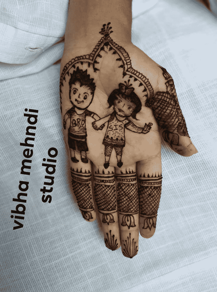 Splendid Rakhi Special Henna Design