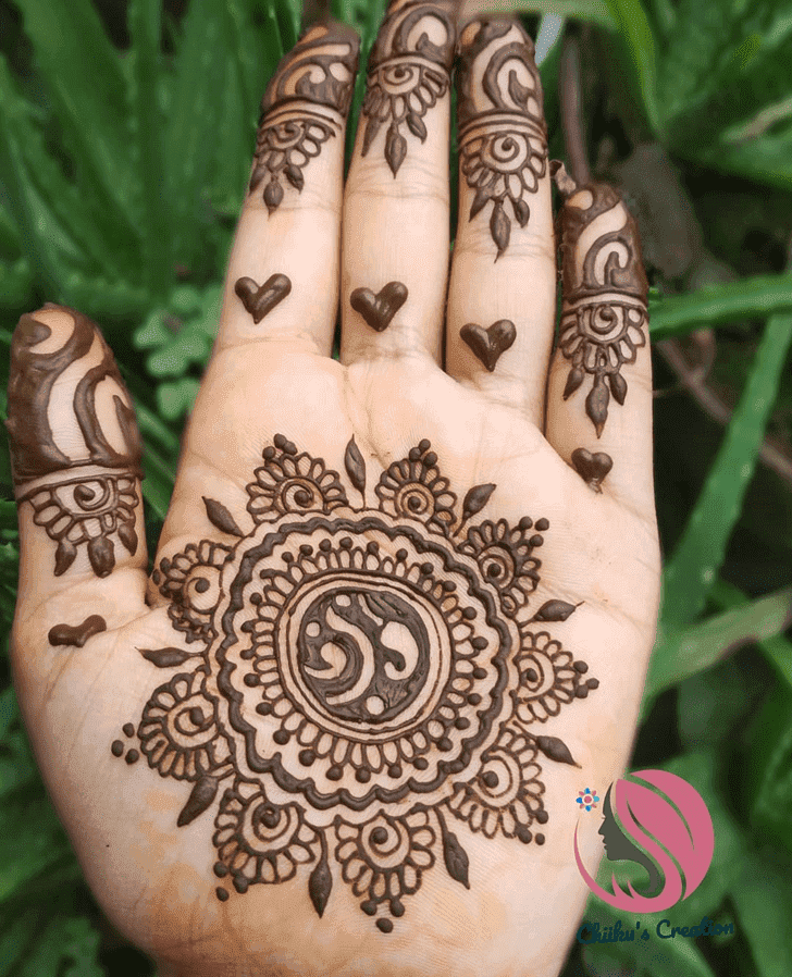 Beauteous Raksha Bandhan Henna Design on Both Hand