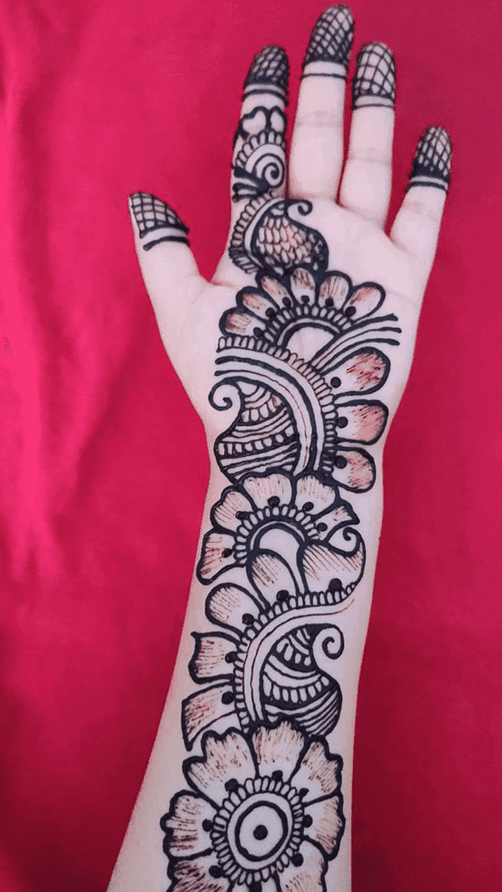 Delightful Raksha Bandhan Henna Design on Both Hand