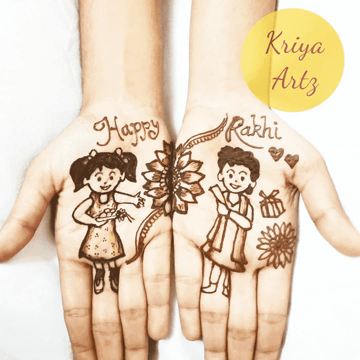 20 cute and simple mehndi designs for kids hands and legs - Tuko.co.ke