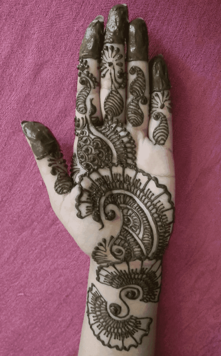 Refined Raksha Bandhan Henna Design on Both Hand