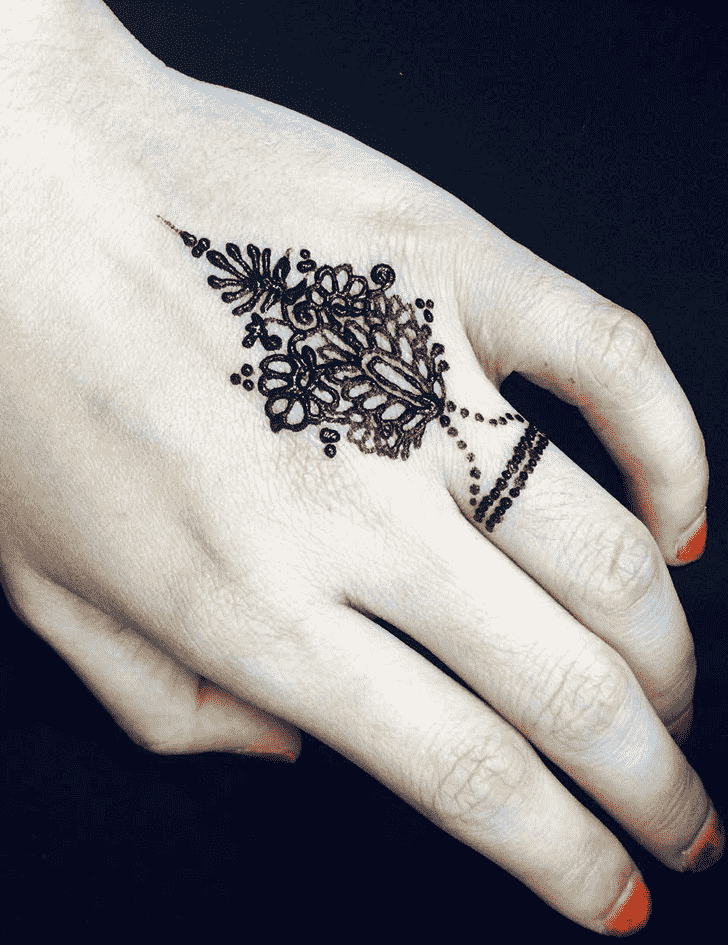 Adorable Ring Henna Design