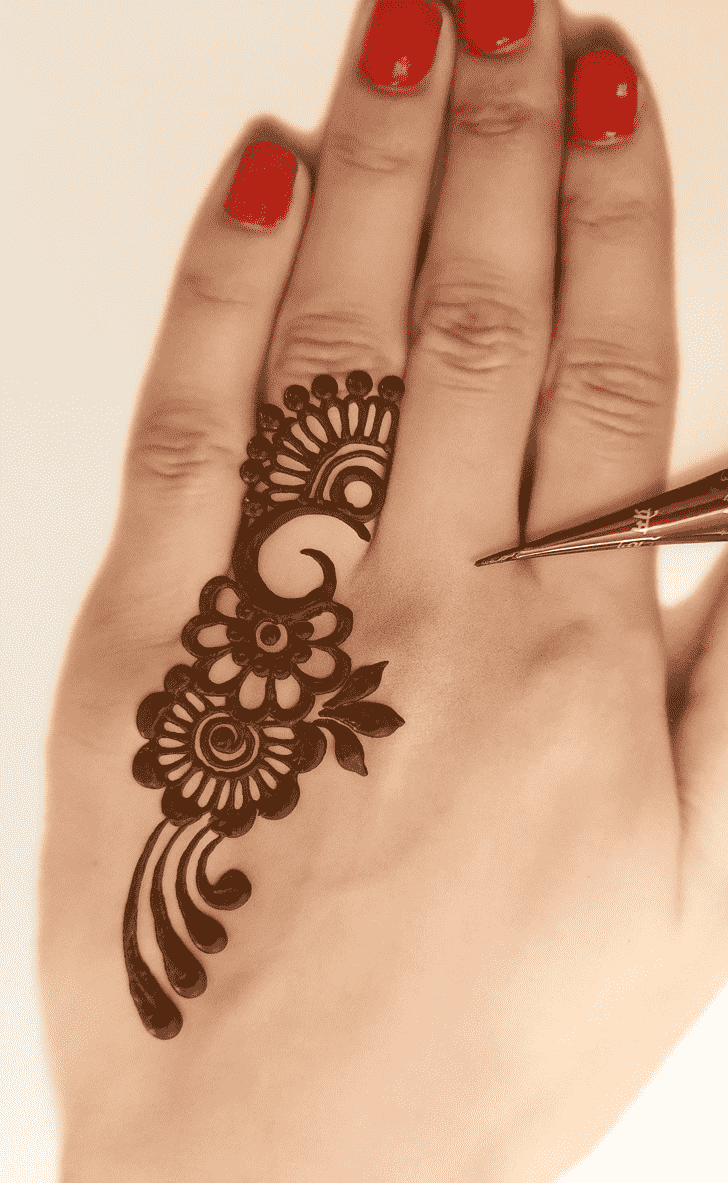 Superb Ring Henna Design