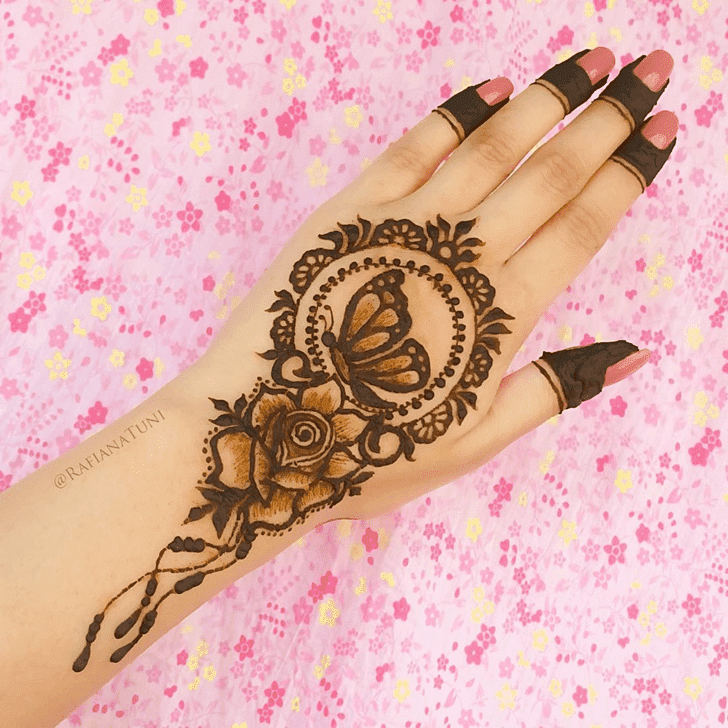 Gorgeous Roses Henna Design