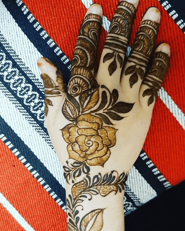 Inviting Roses Henna Design