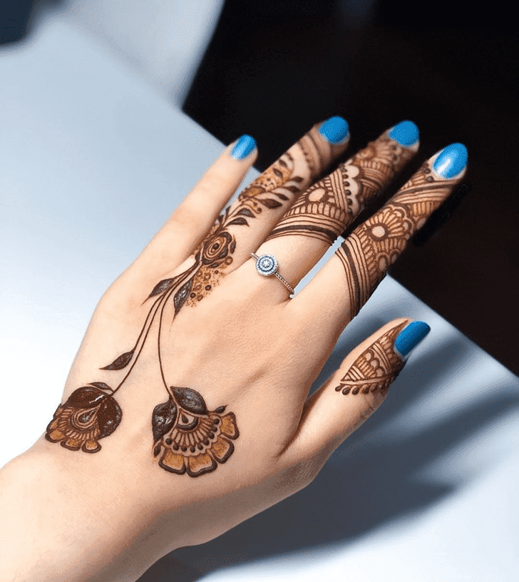 Stunning Roses Henna Design