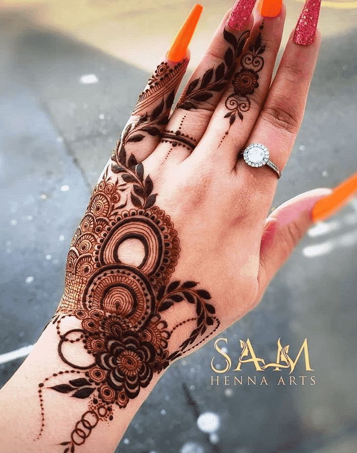Bewitching Sankranti Henna Design