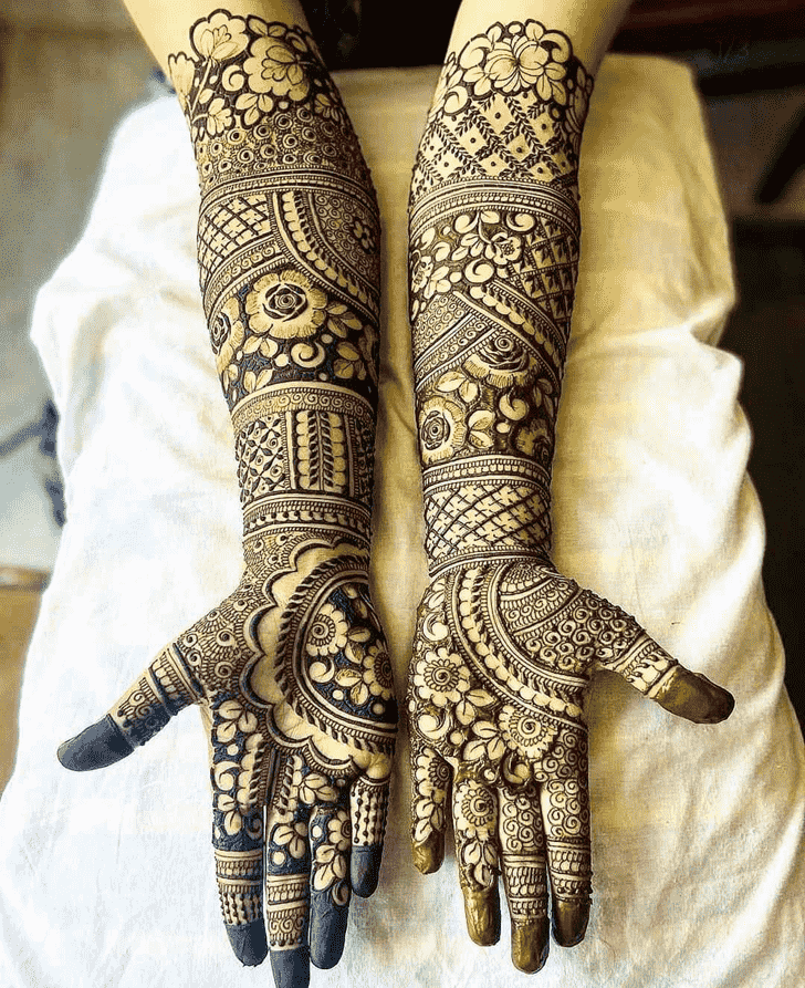 Arm Sankranti Henna Design