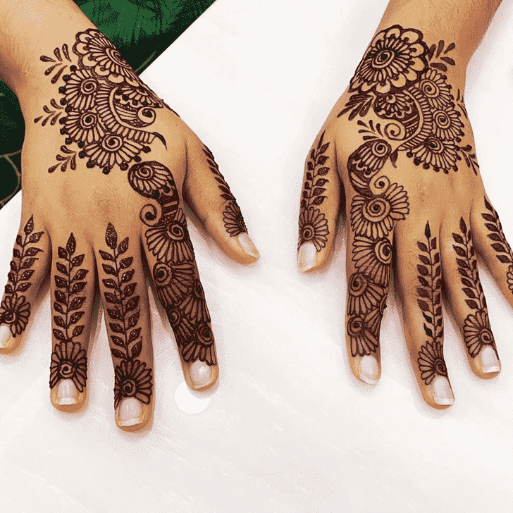 Slightly Sankranti Henna Design