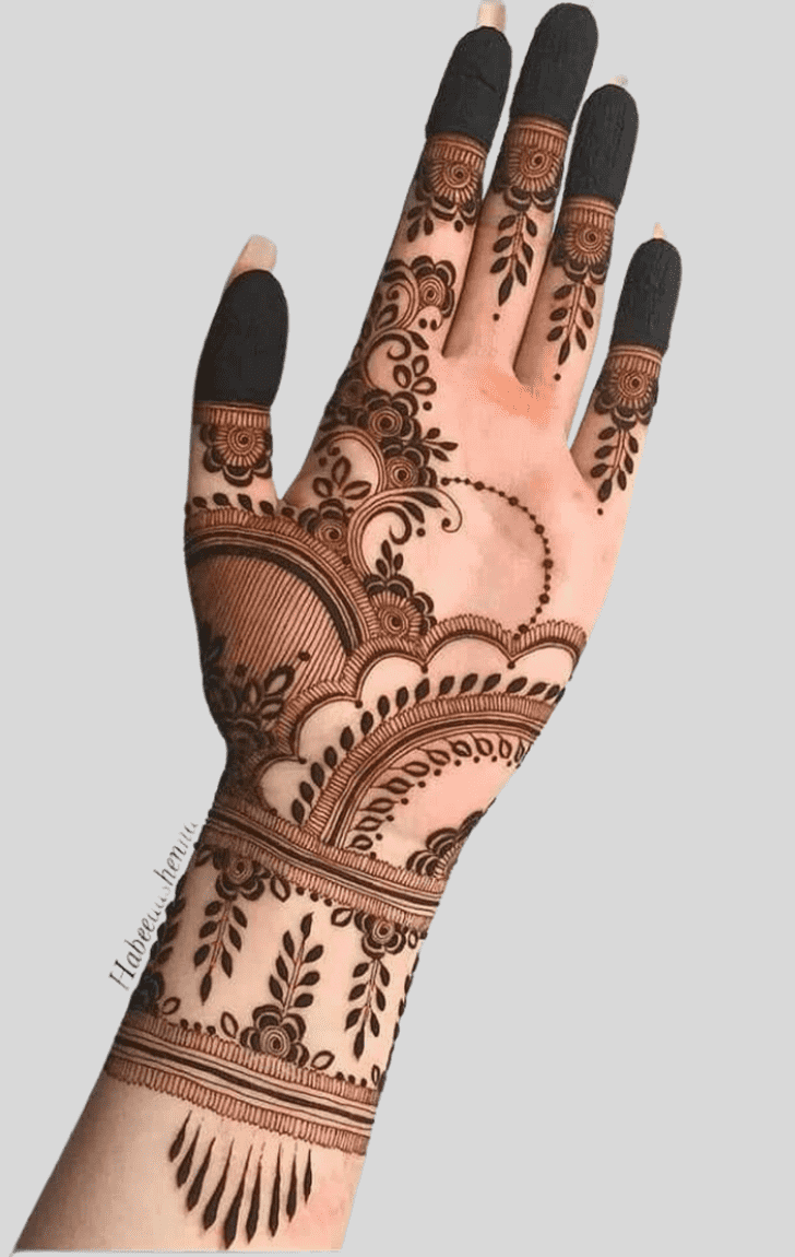 Dazzling Sawan Henna Design