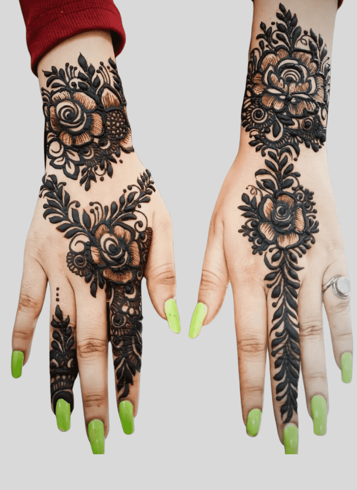 Fascinating Sawan Henna Design