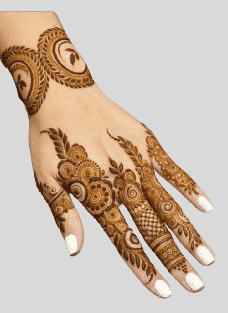 Refined Sawan Henna Design