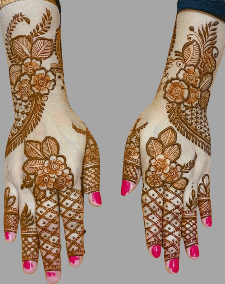 Delicate Serbia Henna Design