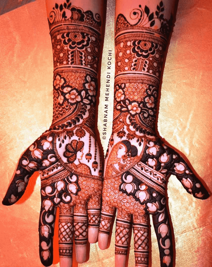 Alluring Shaded Henna Design