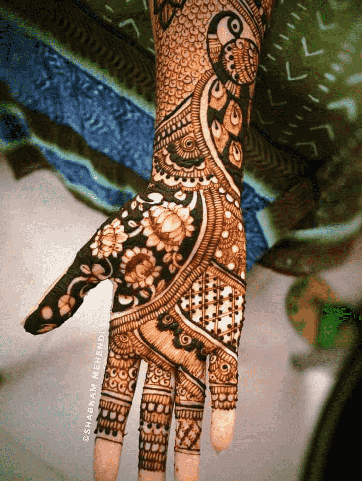 Magnificent Shaded Henna Design
