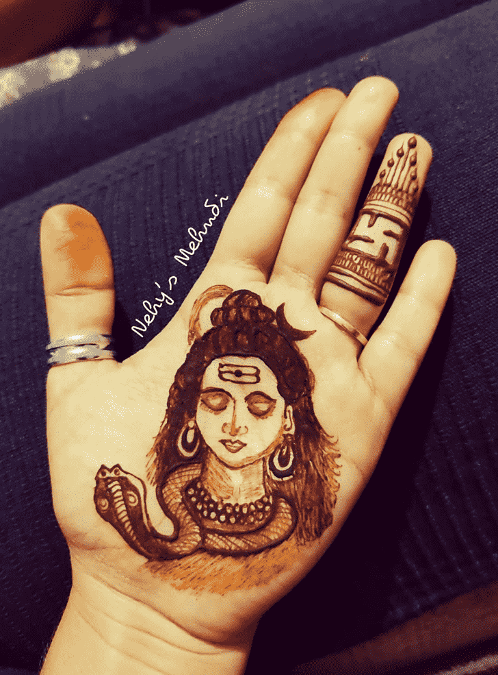 Appealing Shiva Henna Design