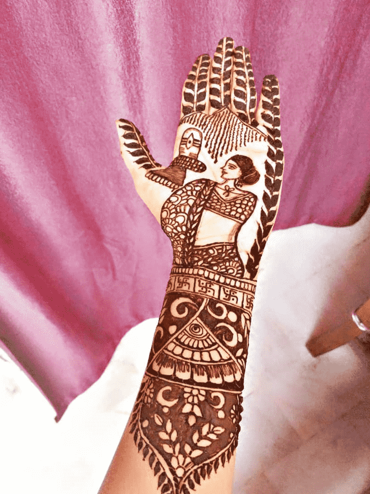 Captivating Shiva Henna Design