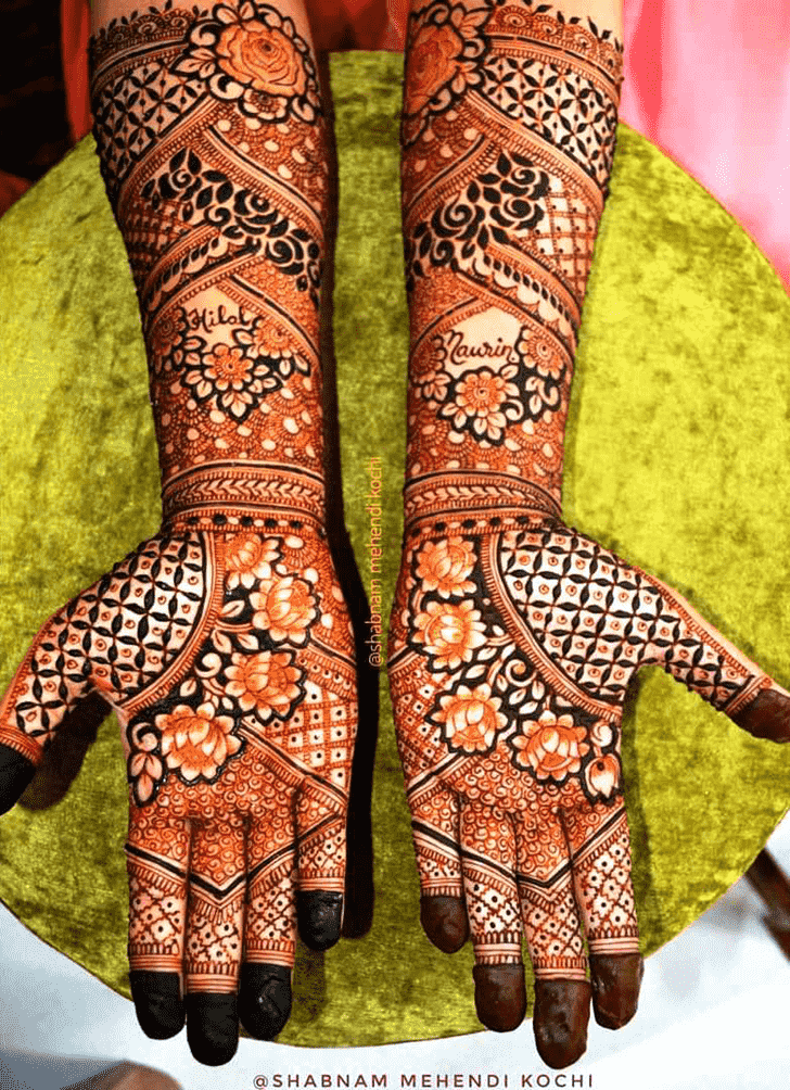Elegant Shivratri Henna design