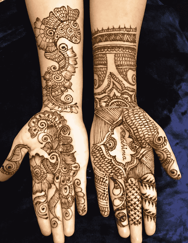 Marvelous sialkot Henna Design
