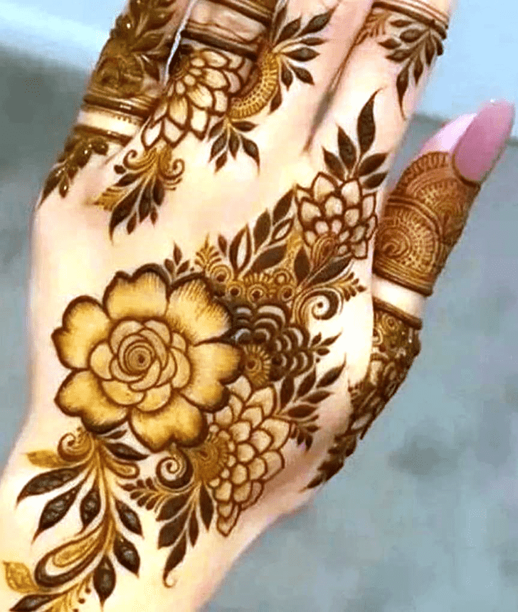 Delicate Side Henna Design