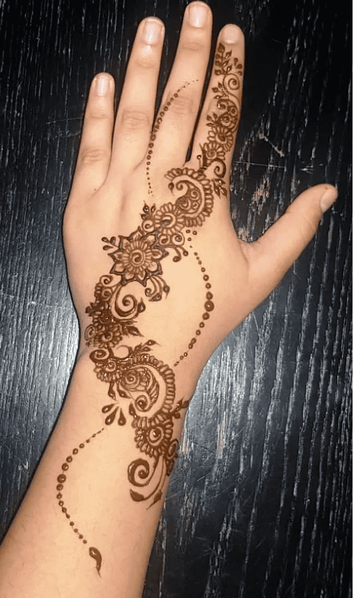 Magnificent Side Henna Design