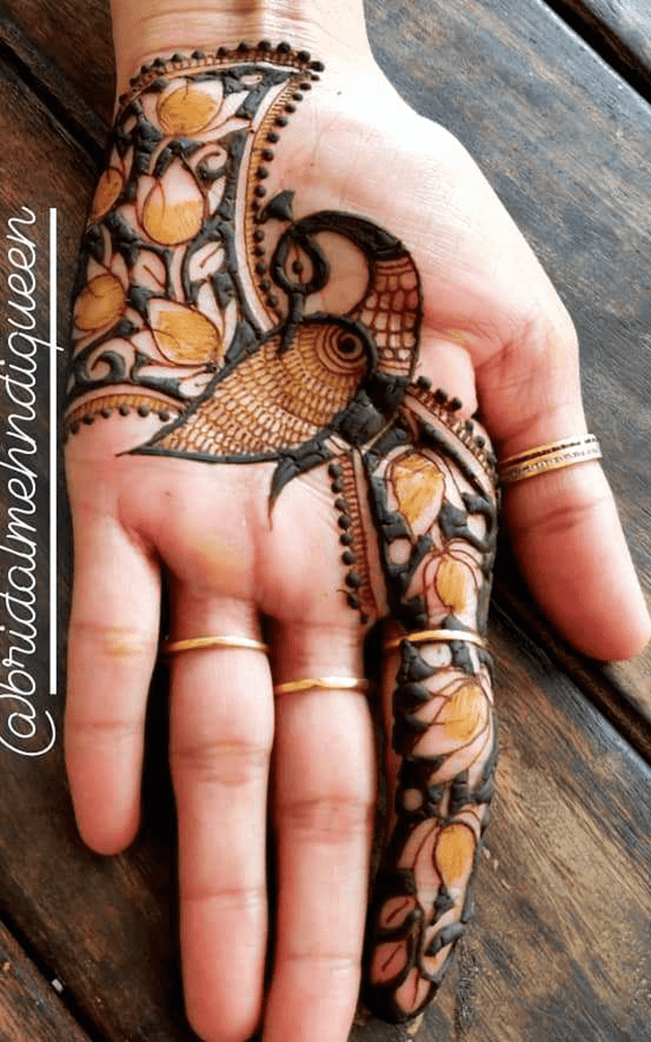 Captivating Simple Palm Henna Design