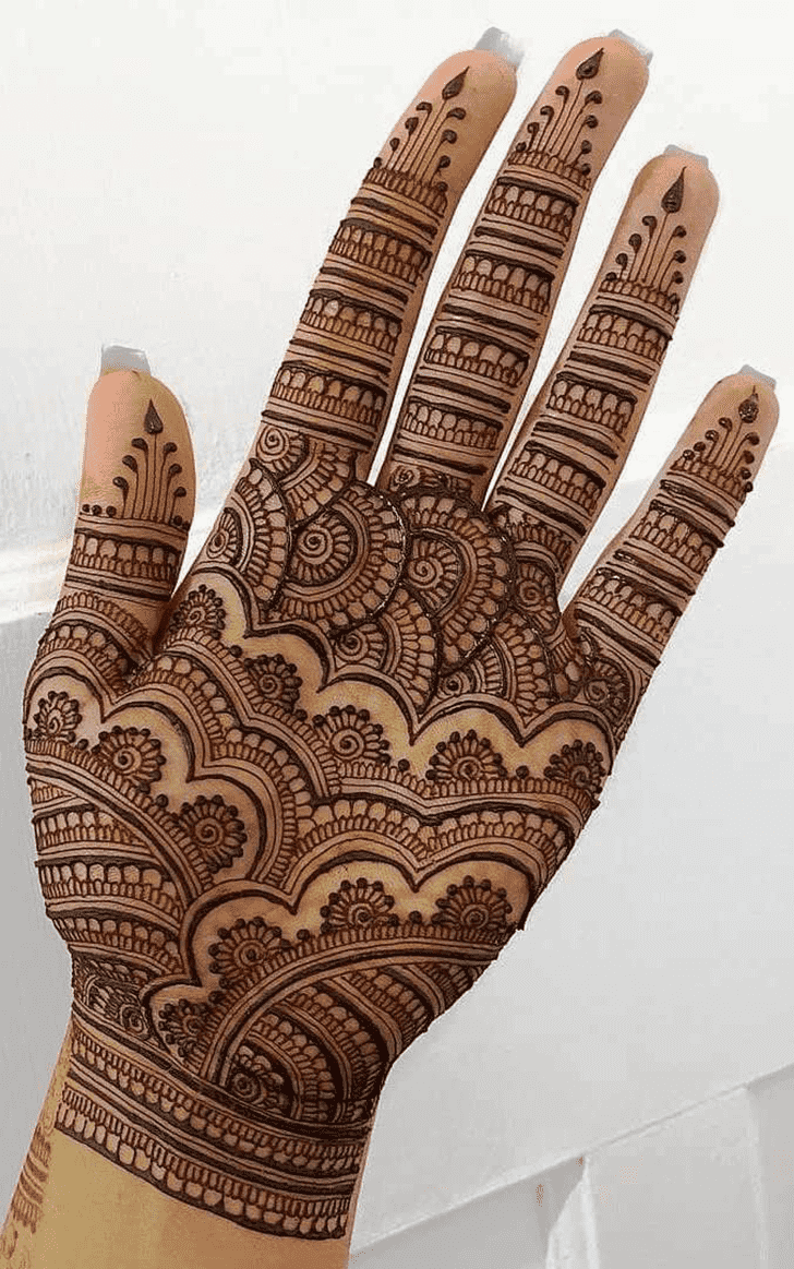 Classy Simple Palm Henna Design
