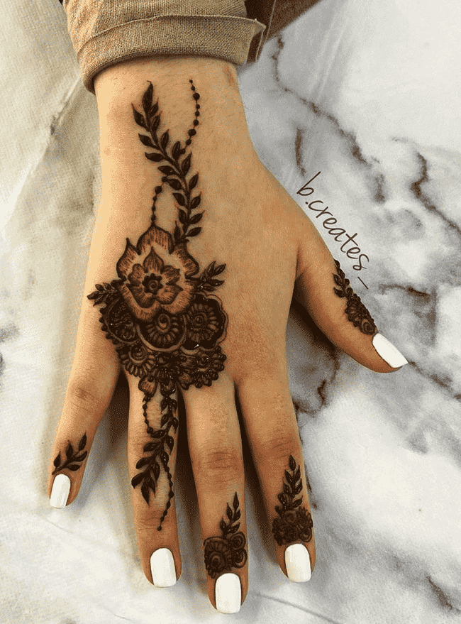 Angelic South Indian Henna Design