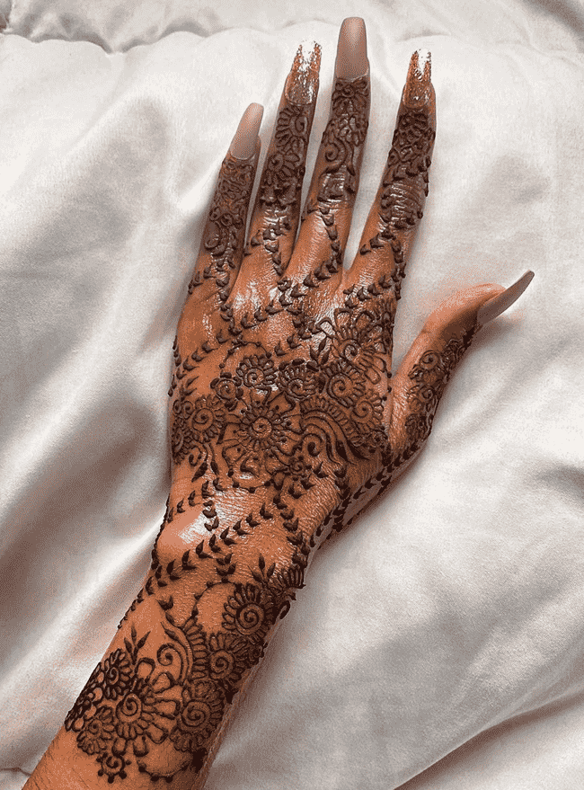 Beauteous South Indian Henna Design