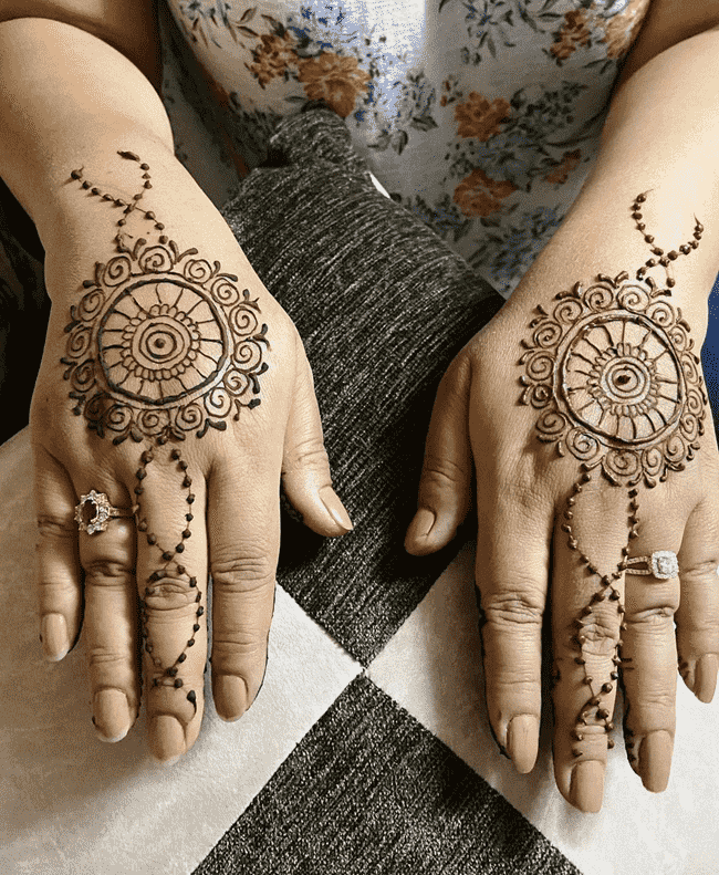 Bewitching South Indian Henna Design