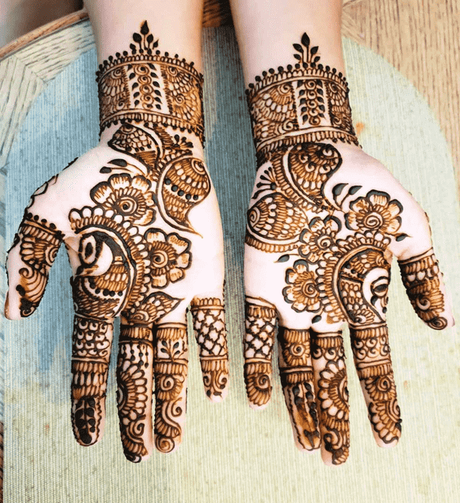 Delightful South Indian Henna Design