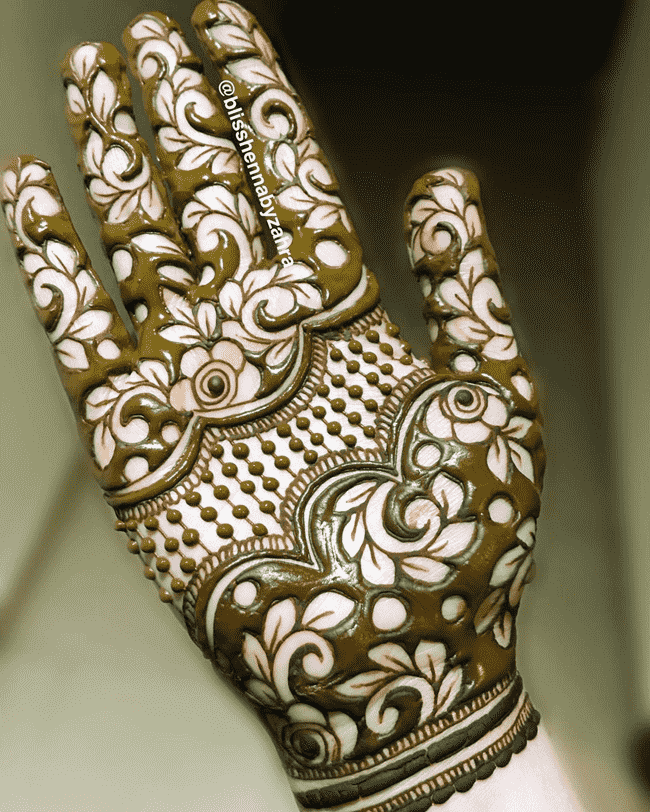 Fair South Indian Henna Design
