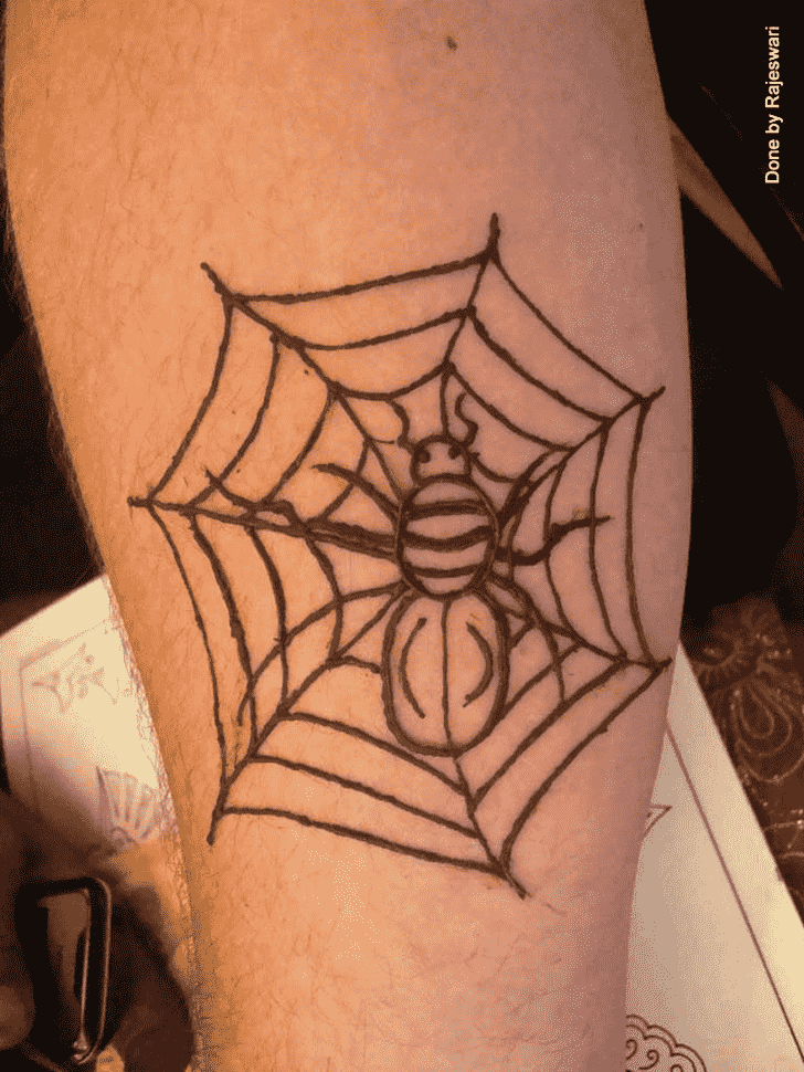 Angelic Spider Henna design
