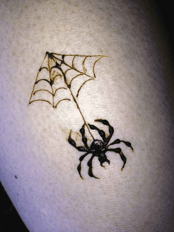 Bewitching Spider Henna design