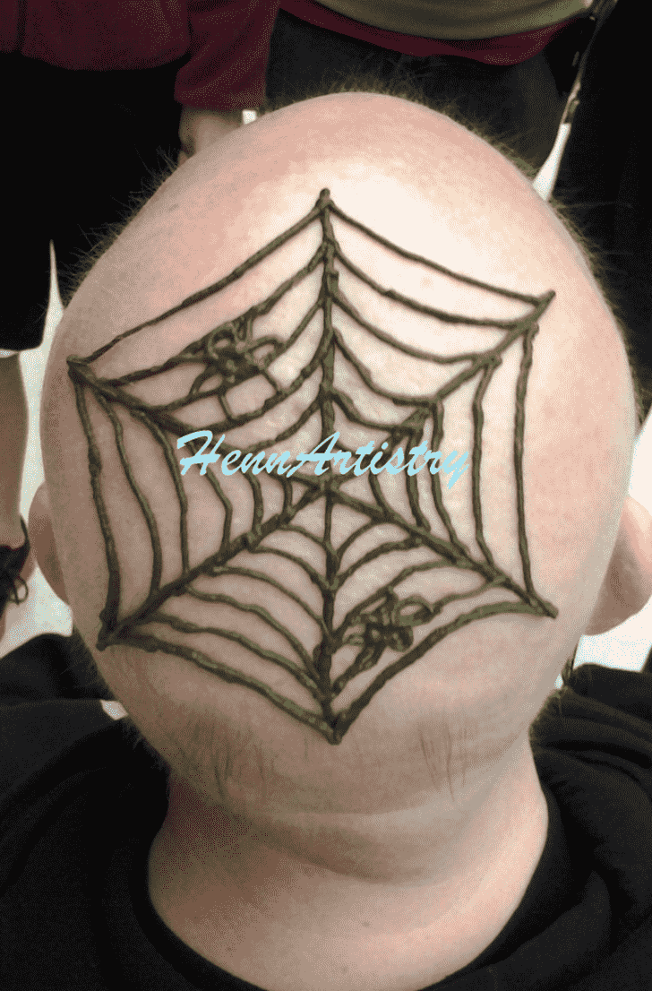 Comely Spider Henna design