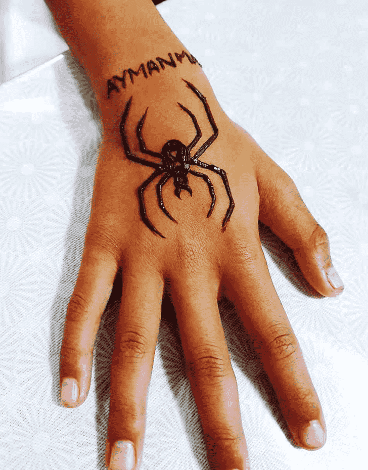 Fetching Spider Henna design