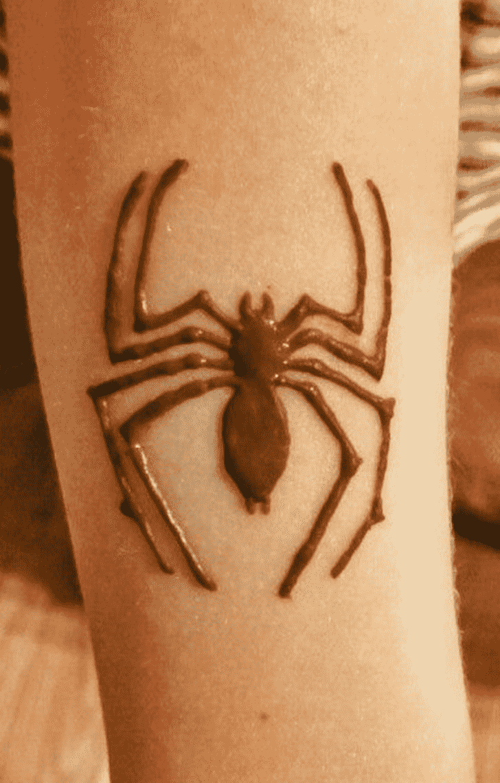Nice Spider Henna design
